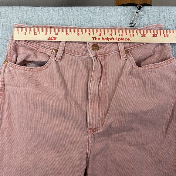 Wrangler Women's 30x34 Pink Wanderer 622 High Rise Flare Jeans Denim Western - Picture 5 of 11